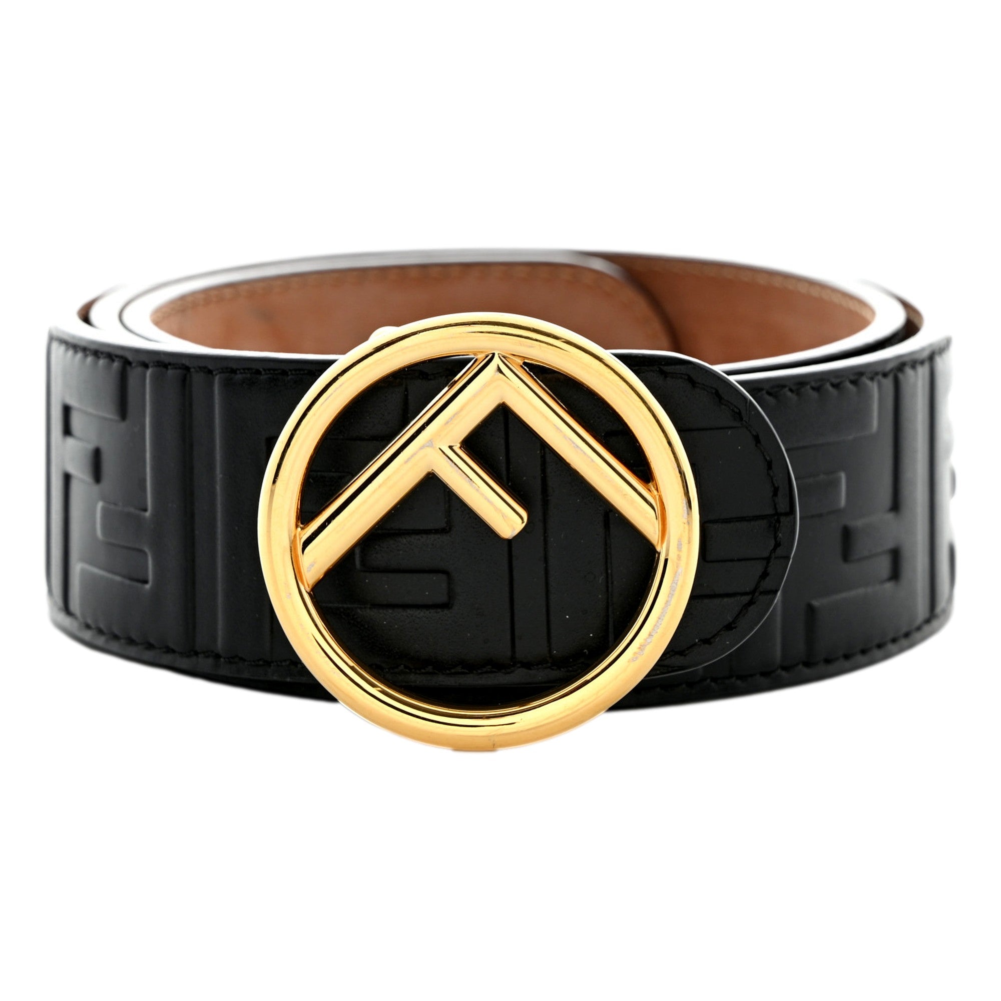 FENDI 本革 黒 ベルト FFベルト レザー ブラック | Fendi