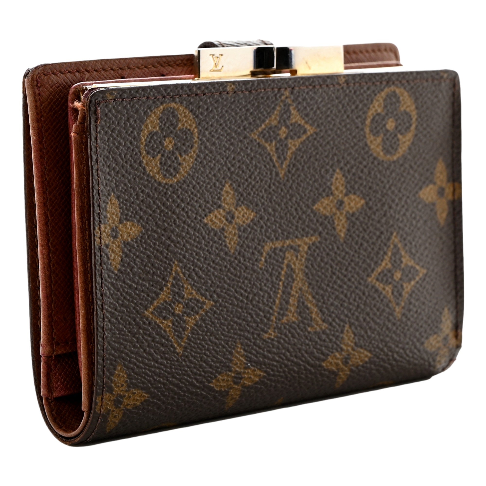 Louis Vuitton Vintage 1998 Classic Monogram French Purse Kisslock Wallet