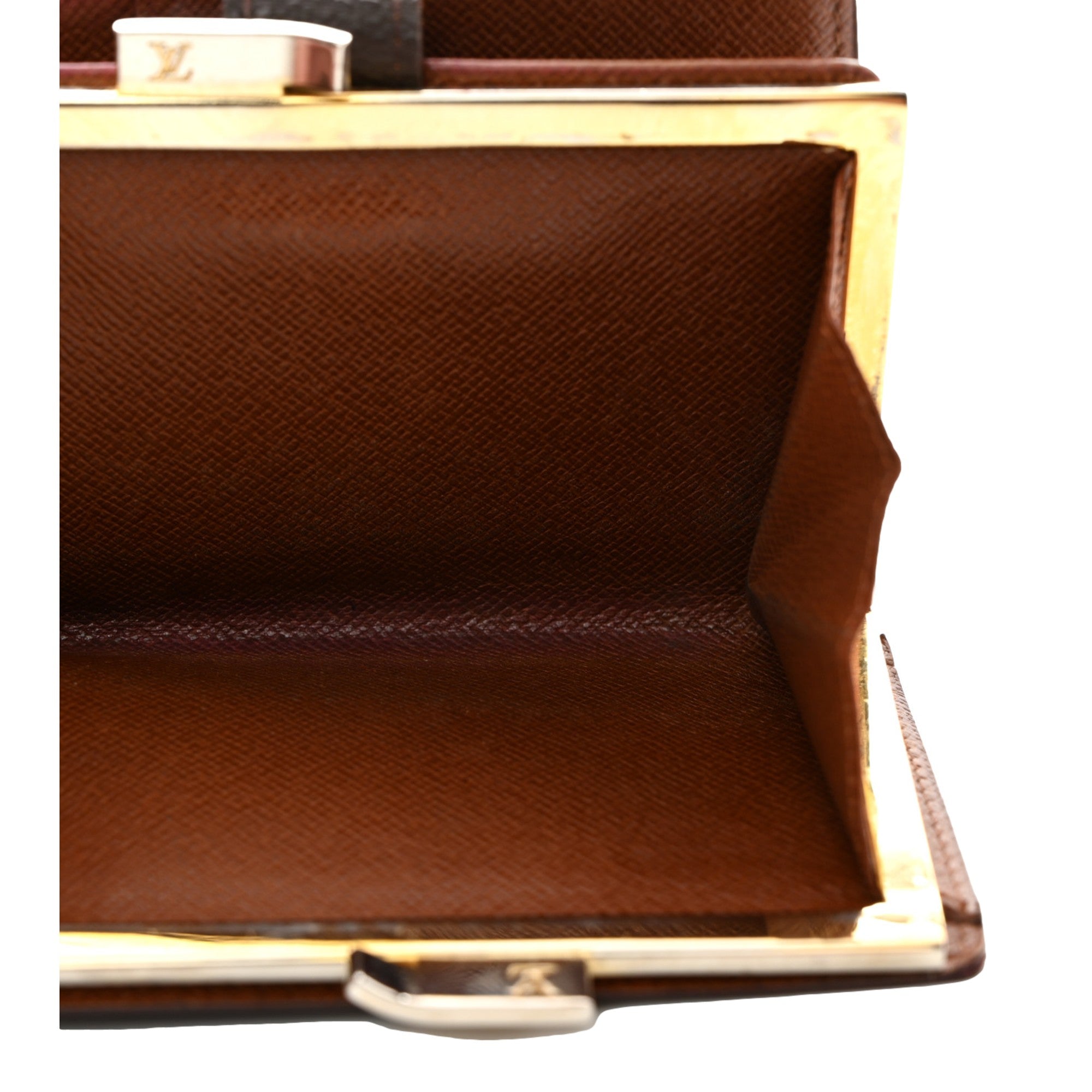 Louis Vuitton Vintage 1998 Classic Monogram French Purse Kisslock Wallet