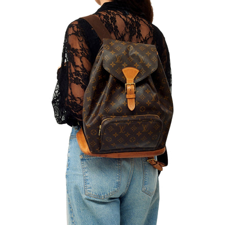 Louis Vuitton Monogram Canvas Montsouris GM Drawstring Backpack