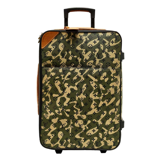 Louis Vuitton x Takashi Murakami Monogramouflage Pegase 60 Rolling Suitcase