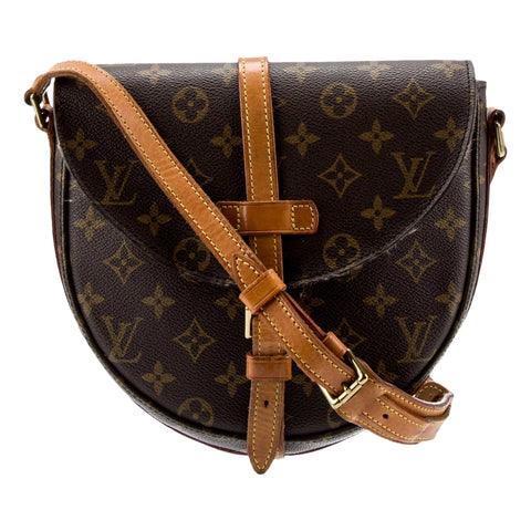 Louis Vuitton Chantilly PM Brown Monogram Leather Shoulder Bag