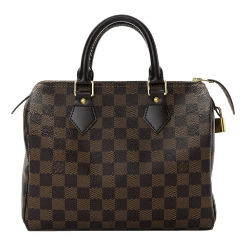 Louis Vuitton Speedy 25 Damier Ebene Top Handle Handbag