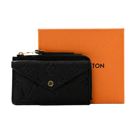 Louis Vuitton Recto Verso Black Leather Cardholder Wallet