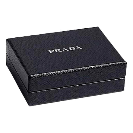 Black Prada box on a white background