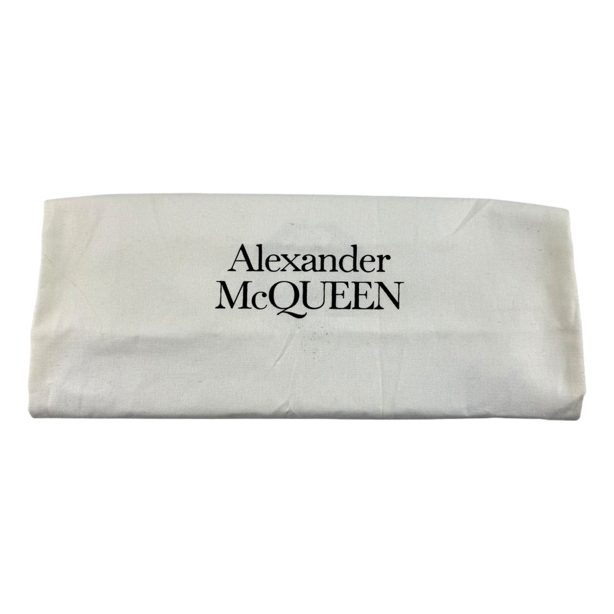 Alexander McQueen Curve Soft Ivory Black Calfskin Bucket Bag