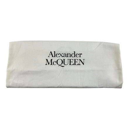 Alexander McQueen Curve Soft Ivory Black Calfskin Bucket Bag