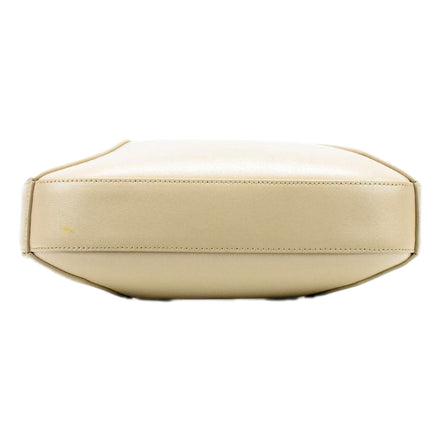Alexander McQueen The Jewelled Leather Shoulder Bag Beige Skull Ring Handle