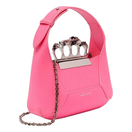 Alexander Mcqueen The Jewelled Hobo Mini Bag in Pink