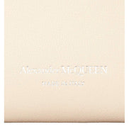 Alexander McQueen The Jewelled Hobo Bag in White Leather with Silver Knuckle