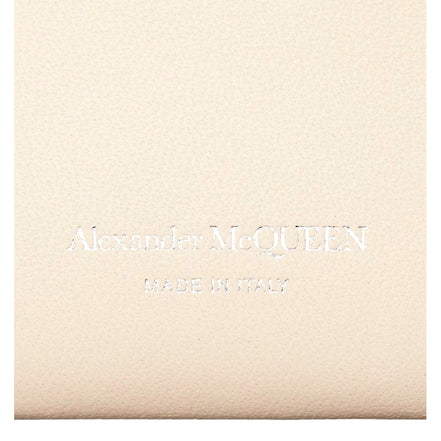 Alexander McQueen The Jewelled Hobo Bag in White Leather with Silver Knuckle