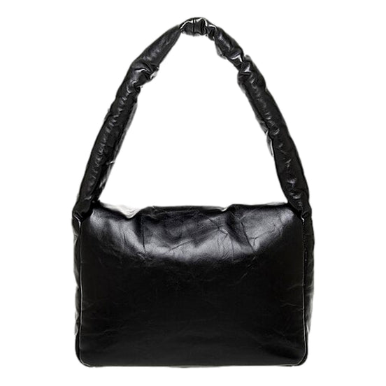 Balenciaga Monaco Soft Nappa Leather Shoulder Bag Black