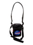 Balenciaga Nasa Logo Phone Holder Crossbody Bag Black Recycled Nylon available at Queen Bee of Beverly Hills