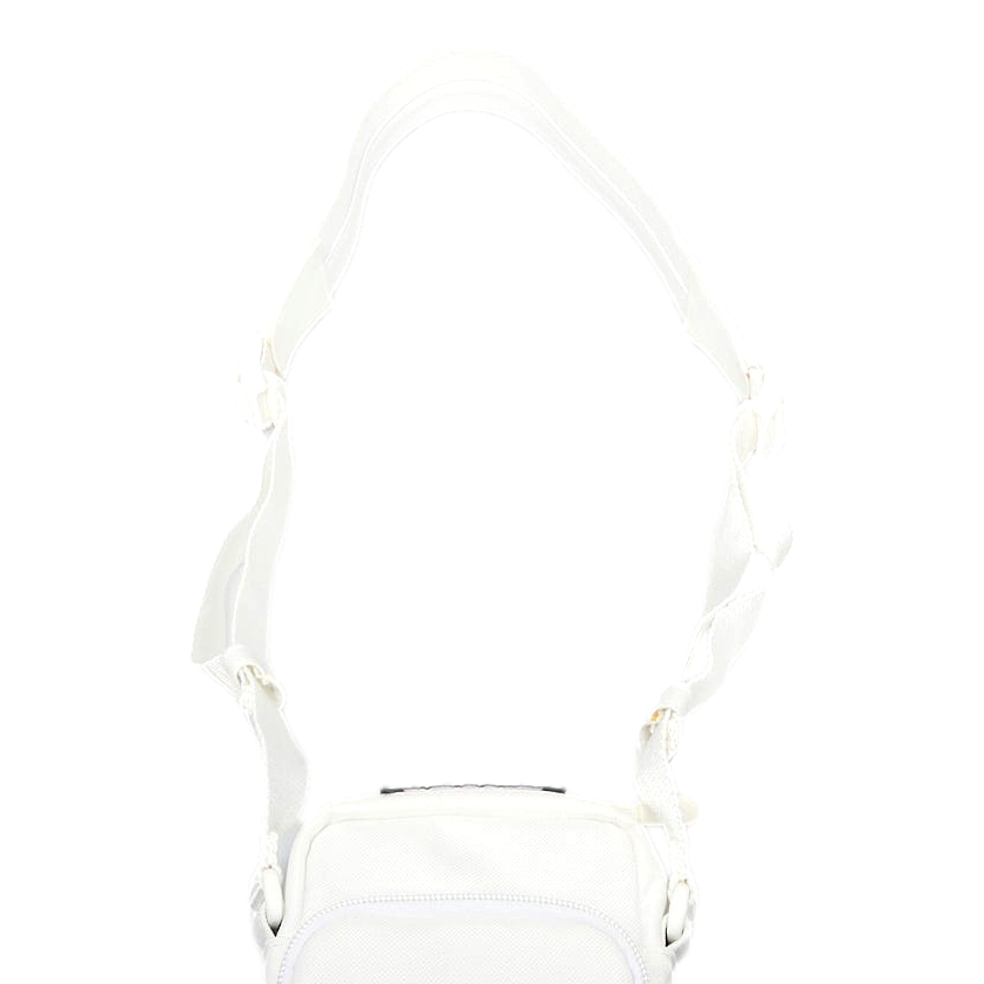 Balenciaga Nasa Logo Phone Holder Crossbody Bag White Recycled Nylon available at Queen Bee of Beverly Hills