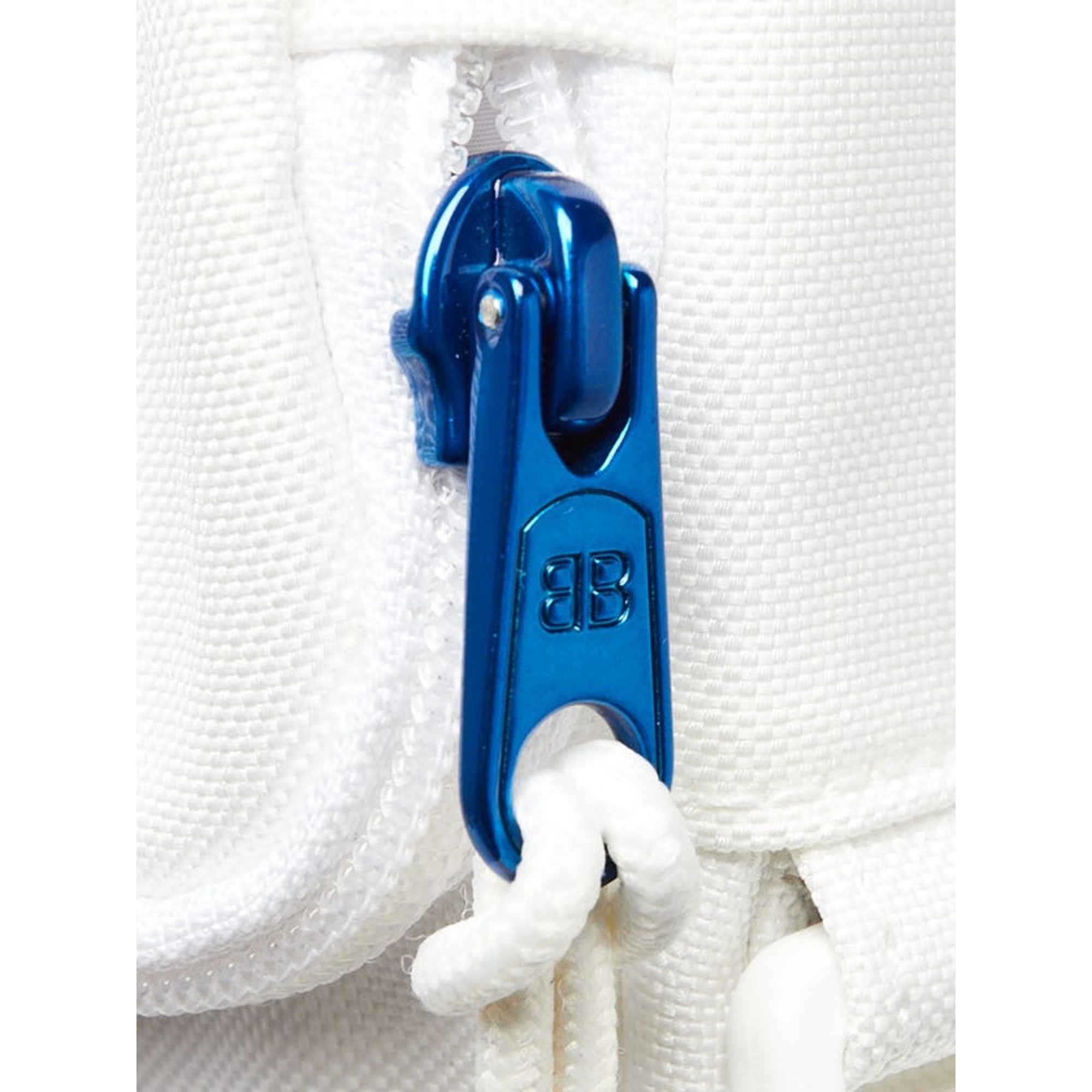 Balenciaga Nasa Logo Phone Holder Crossbody Bag White Recycled Nylon available at Queen Bee of Beverly Hills