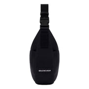 Balenciaga Nasa Logo Sling Shoulder Crossbody Bag Black Recycled Nylon available at Queen Bee of Beverly Hills