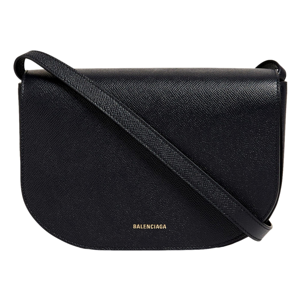 Balenciaga Ville Day Navy Grained Leather Shoulder Bag 627978 at_Queen_Bee_of_Beverly_Hills