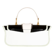 Balmain Blaze Mint Green Leather Baguette Top Handle Crossbody Bag available at Queen Bee of Beverly Hills