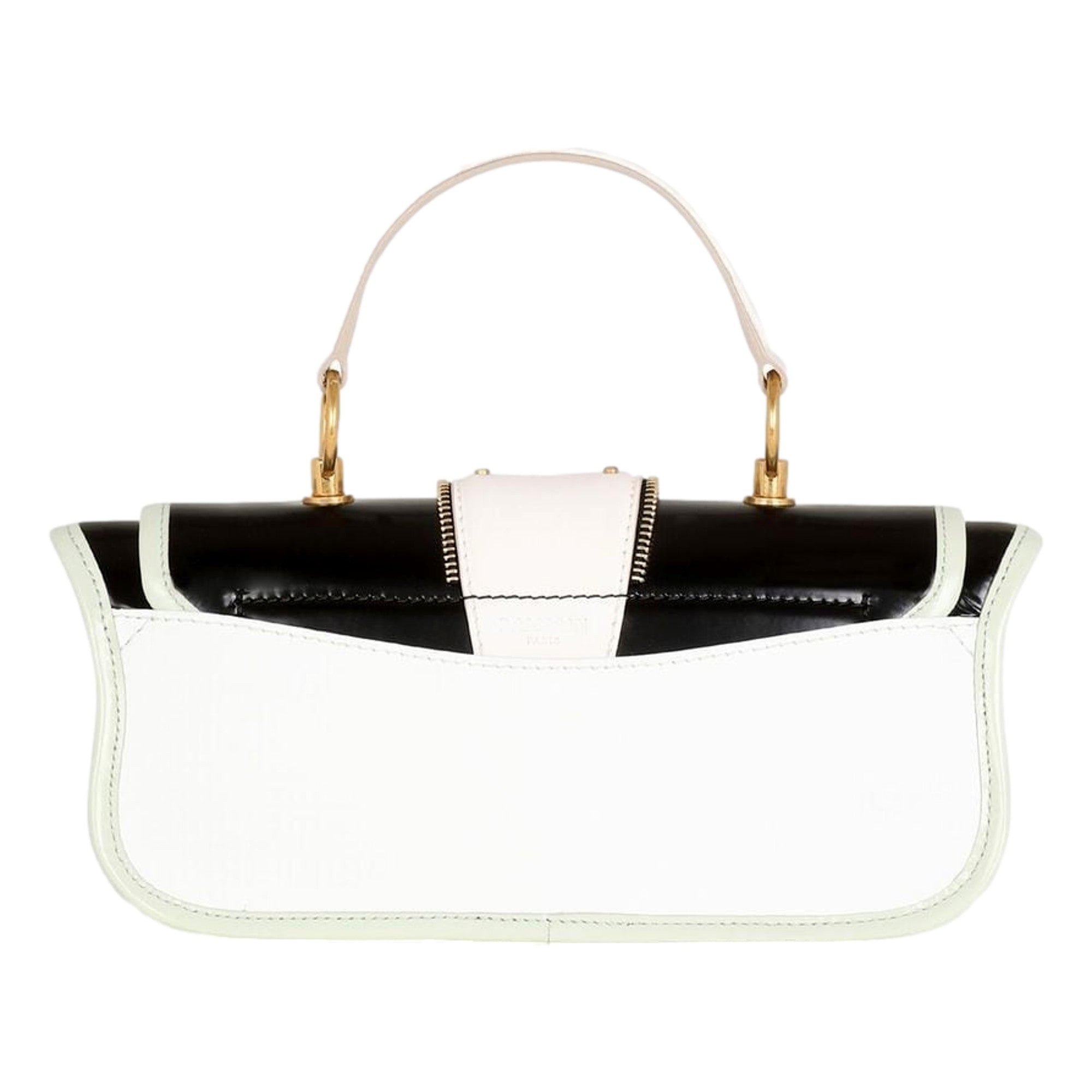 Balmain Blaze Mint Green Leather Baguette Top Handle Crossbody Bag available at Queen Bee of Beverly Hills