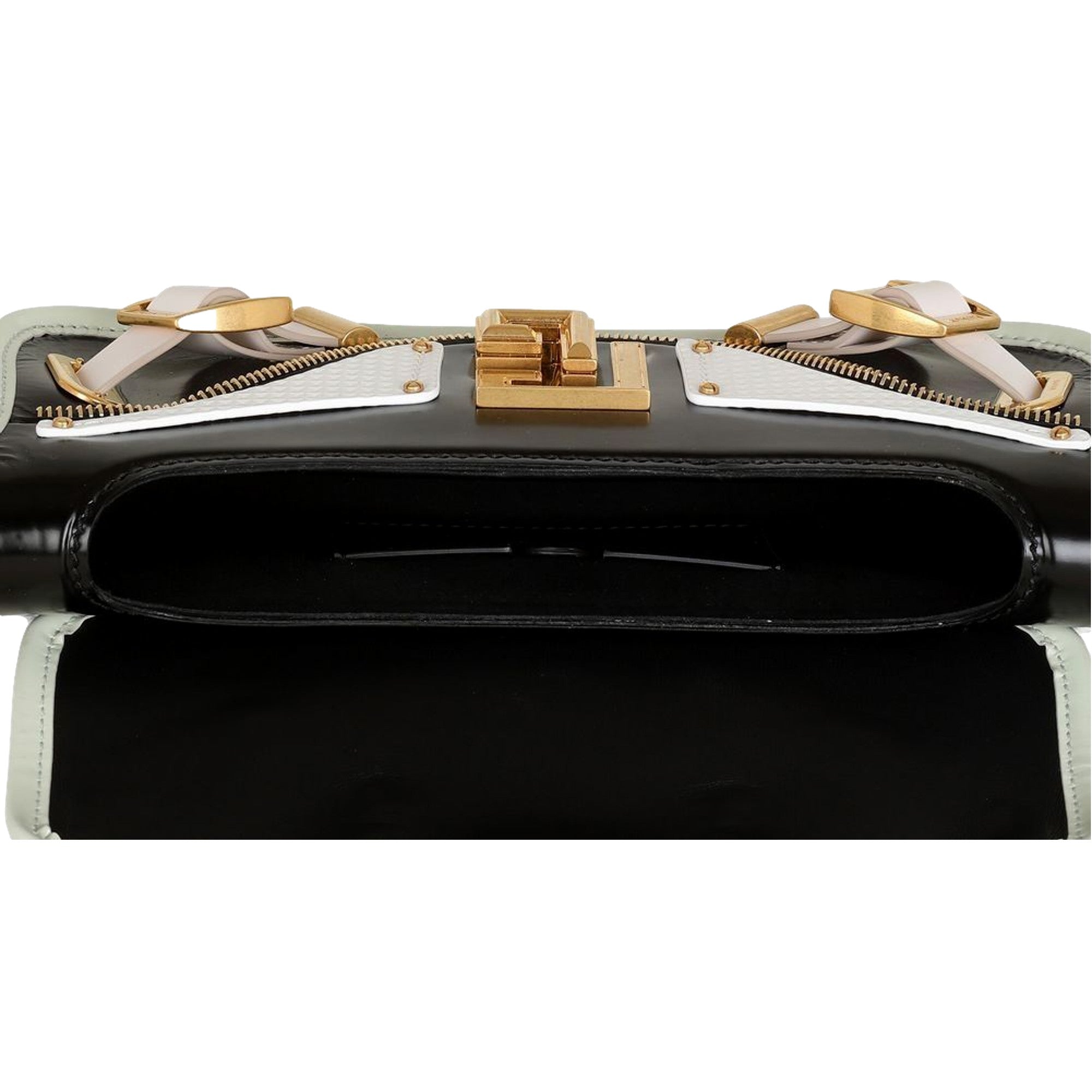 Balmain Blaze Mint Green Leather Baguette Top Handle Crossbody Bag available at Queen Bee of Beverly Hills