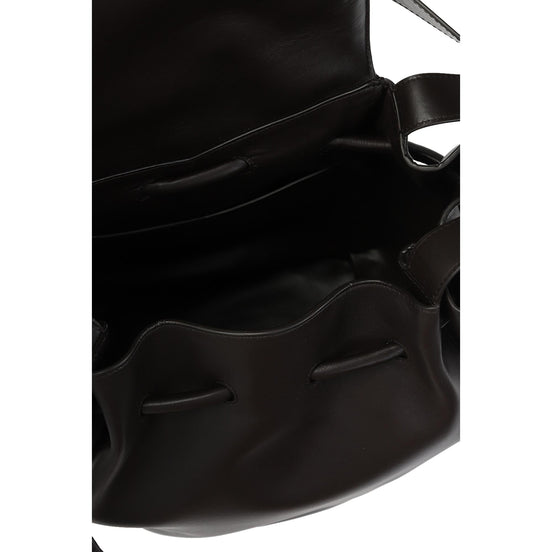 Bottega Veneta Beak Large Black Calfskin Shoulder Bag available at Queen Bee of Beverly Hills