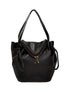 Bottega Veneta Beak Large Black Calfskin Shoulder Bag available at Queen Bee of Beverly Hills