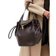 Bottega Veneta Beak Large Brown Calfskin Shoulder Bag available at Queen Bee of Beverly Hills