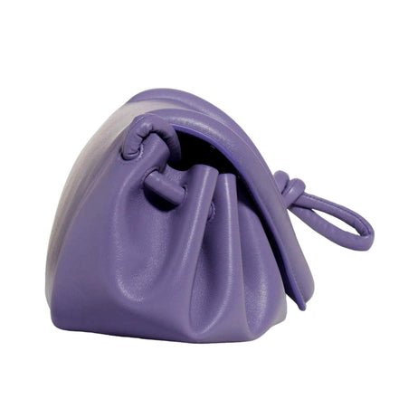Bottega Veneta Beak Lavender Nappa Leather Small Crossbody Bag available at Queen Bee of Beverly Hills