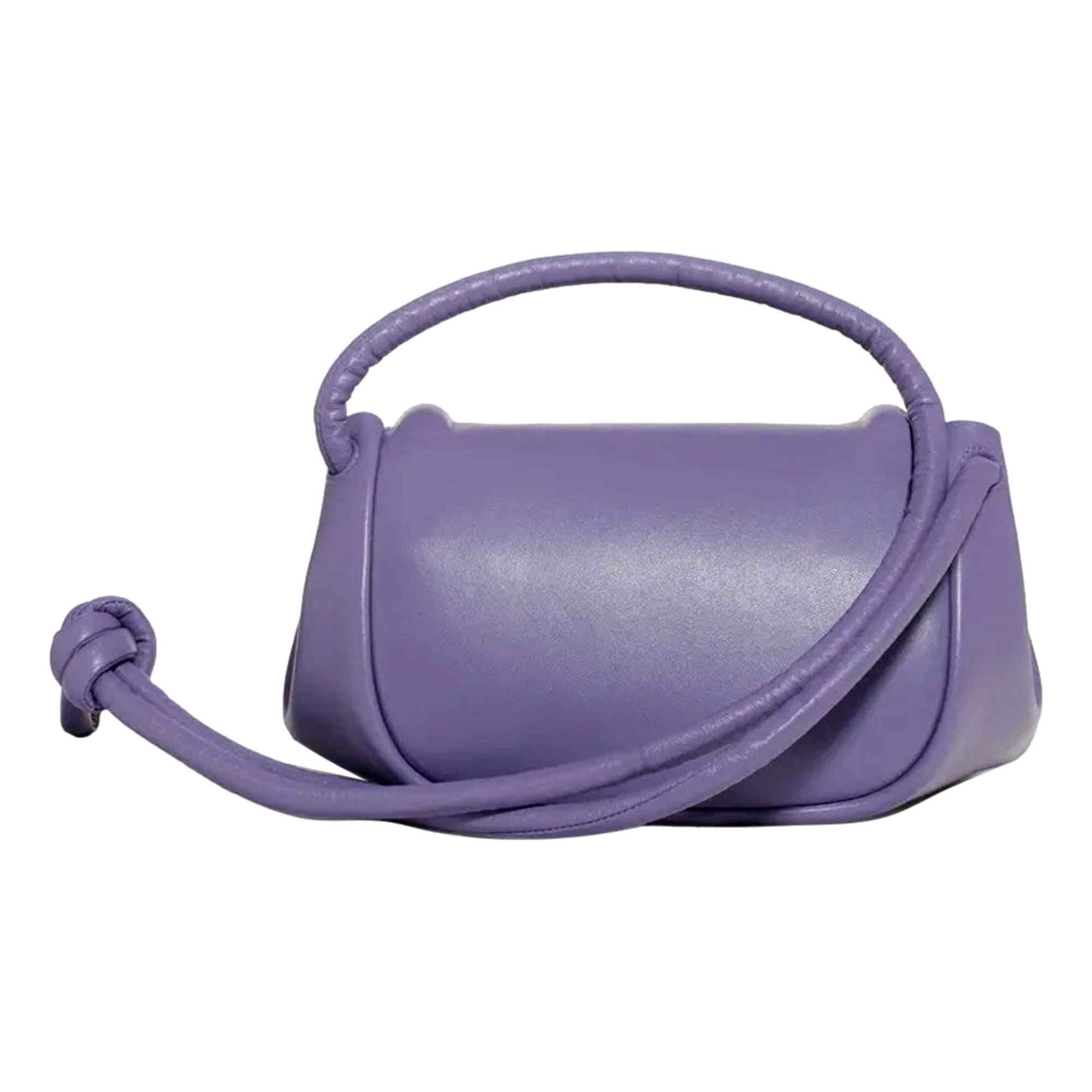 Bottega Veneta Beak Lavender Nappa Leather Small Crossbody Bag available at Queen Bee of Beverly Hills
