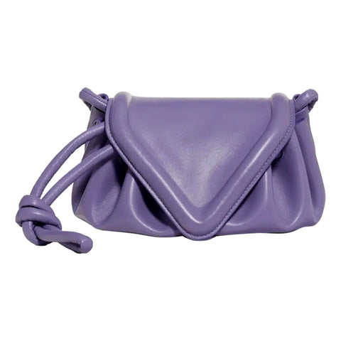 Bottega Veneta Beak Lavender Nappa Leather Small Crossbody Bag available at Queen Bee of Beverly Hills