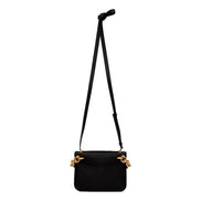 Bottega Veneta Calfskin Mount Envelope Crossbody Bag Black and Gold available at Queen Bee of Beverly Hills