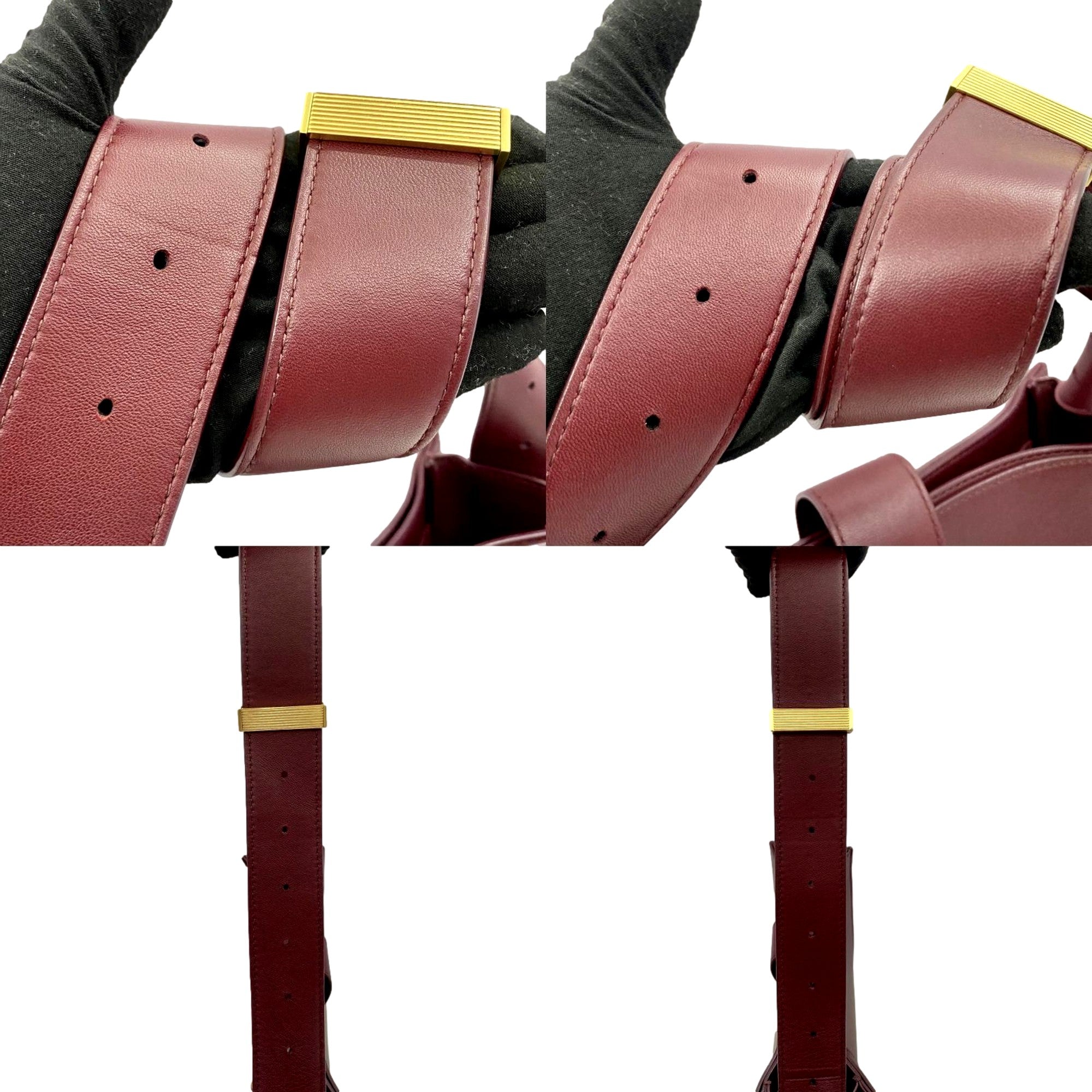 Bottega Veneta Marie Bag Nappa Leather Womens Medium Bordeaux Red available at Queen Bee of Beverly Hills