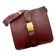 Bottega Veneta Marie Bag Nappa Leather Womens Medium Bordeaux Red available at Queen Bee of Beverly Hills