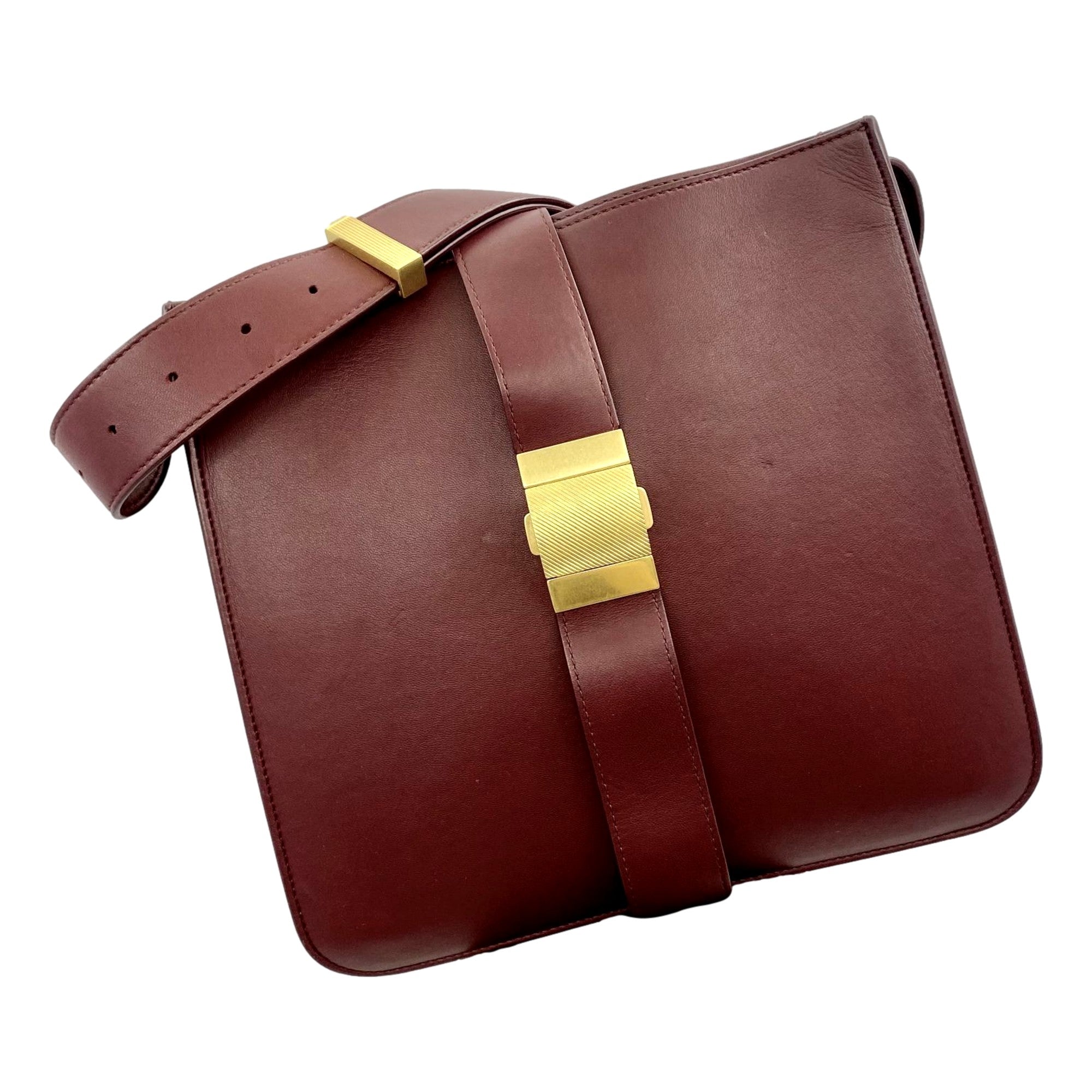 Bottega Veneta Marie Bag Nappa Leather Womens Medium Bordeaux Red available at Queen Bee of Beverly Hills