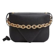 Bottega Veneta Mount Envelope Medium Shoulder Bag Leather Black and Gold available at Queen Bee of Beverly Hills