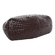 Bottega Veneta Nappa Intrecciato Ball Hobo Ebano Brown available at Queen Bee of Beverly Hills