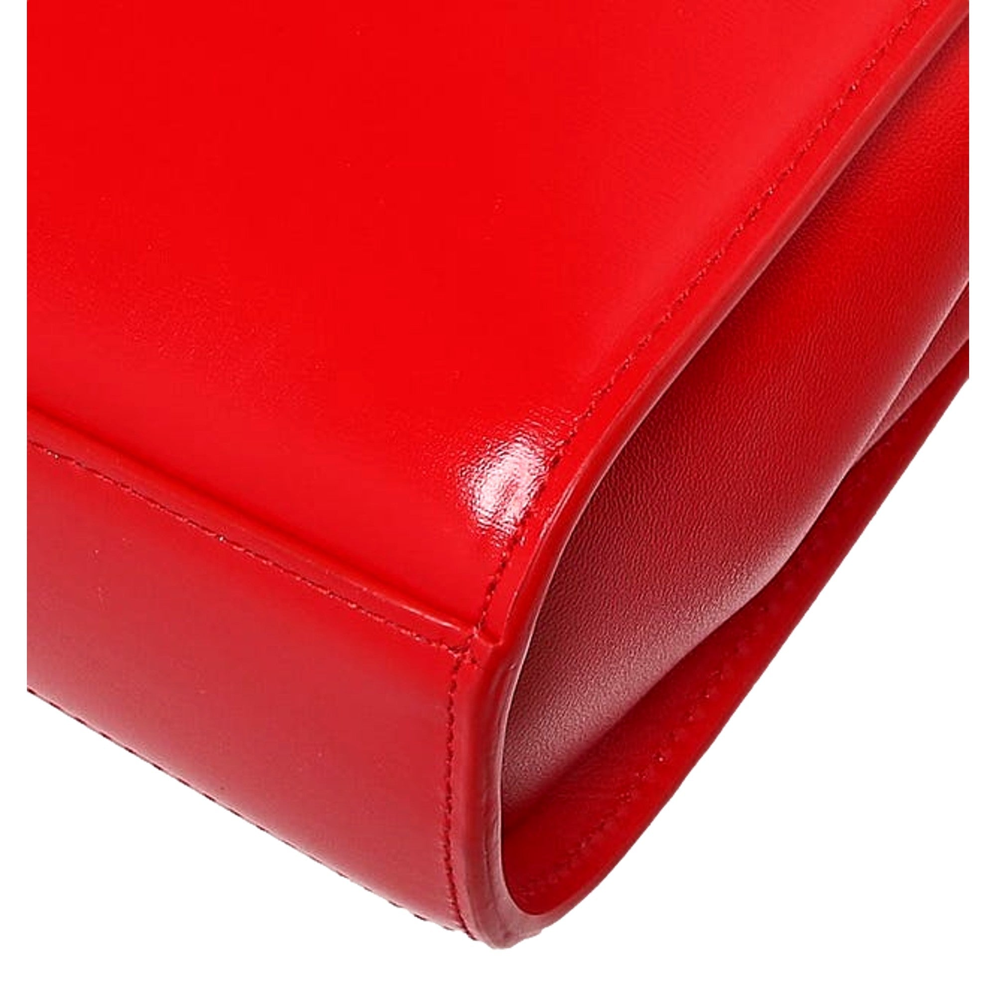 Bottega Veneta The Clip Womens Shoulder and Crossbody Bag Chili Red Calfskin Leather available at Queen Bee of Beverly Hills