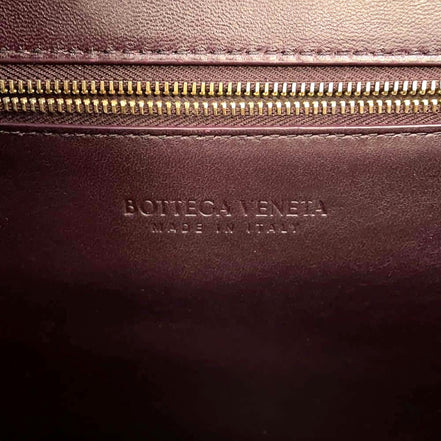Bottega Veneta The Clip Womens Shoulder and Crossbody Bag Grape Purple Calfskin Leather available at Queen Bee of Beverly Hills