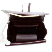 Bottega Veneta The Clip Womens Shoulder and Crossbody Bag Grape Purple Calfskin Leather available at Queen Bee of Beverly Hills