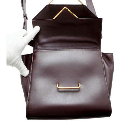 Bottega Veneta The Clip Womens Shoulder and Crossbody Bag Grape Purple Calfskin Leather available at Queen Bee of Beverly Hills