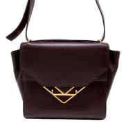 Bottega Veneta The Clip Womens Shoulder and Crossbody Bag Grape Purple Calfskin Leather available at Queen Bee of Beverly Hills