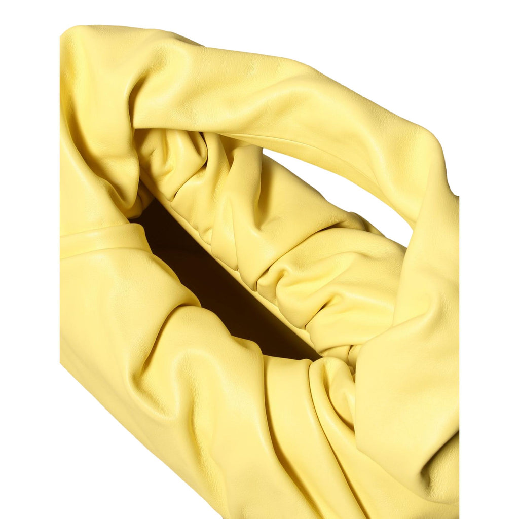 Bottega Veneta The Shoulder Pouch Yellow Calfskin Leather Shoulder Bag at_Queen_Bee_of_Beverly_Hills