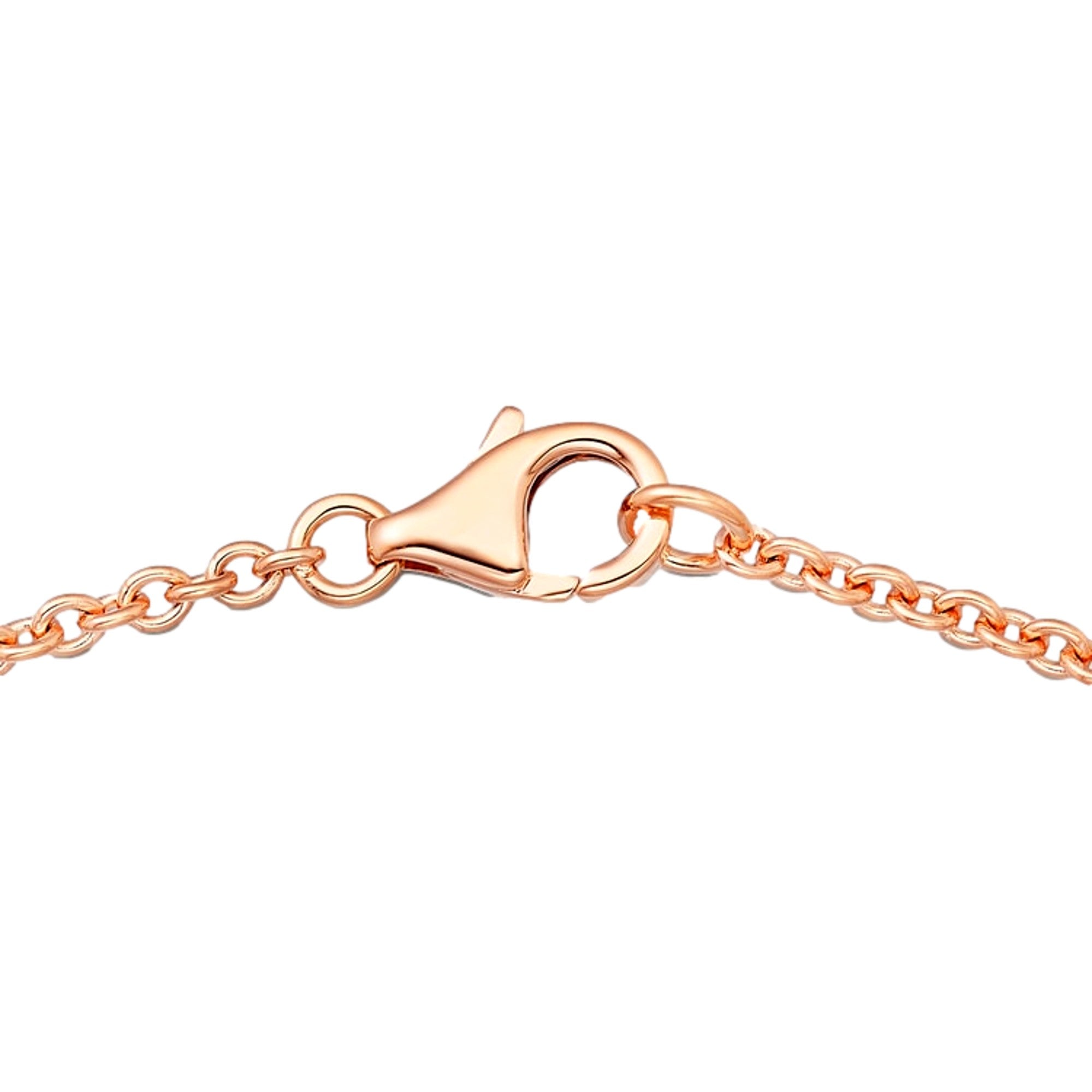 Cartier Love Pendant Interlocking Necklace 18k Rose Gold