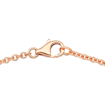 Cartier Love Pendant Interlocking Necklace 18k Rose Gold