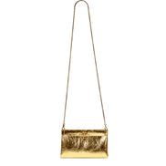 Balenciaga Crush Quilted Leather Metallic Gold Mini Crossbody Bag
