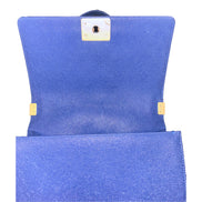 Chanel Boy Bag in Dark Blue sold at Queen Bee of Beverly Hills
