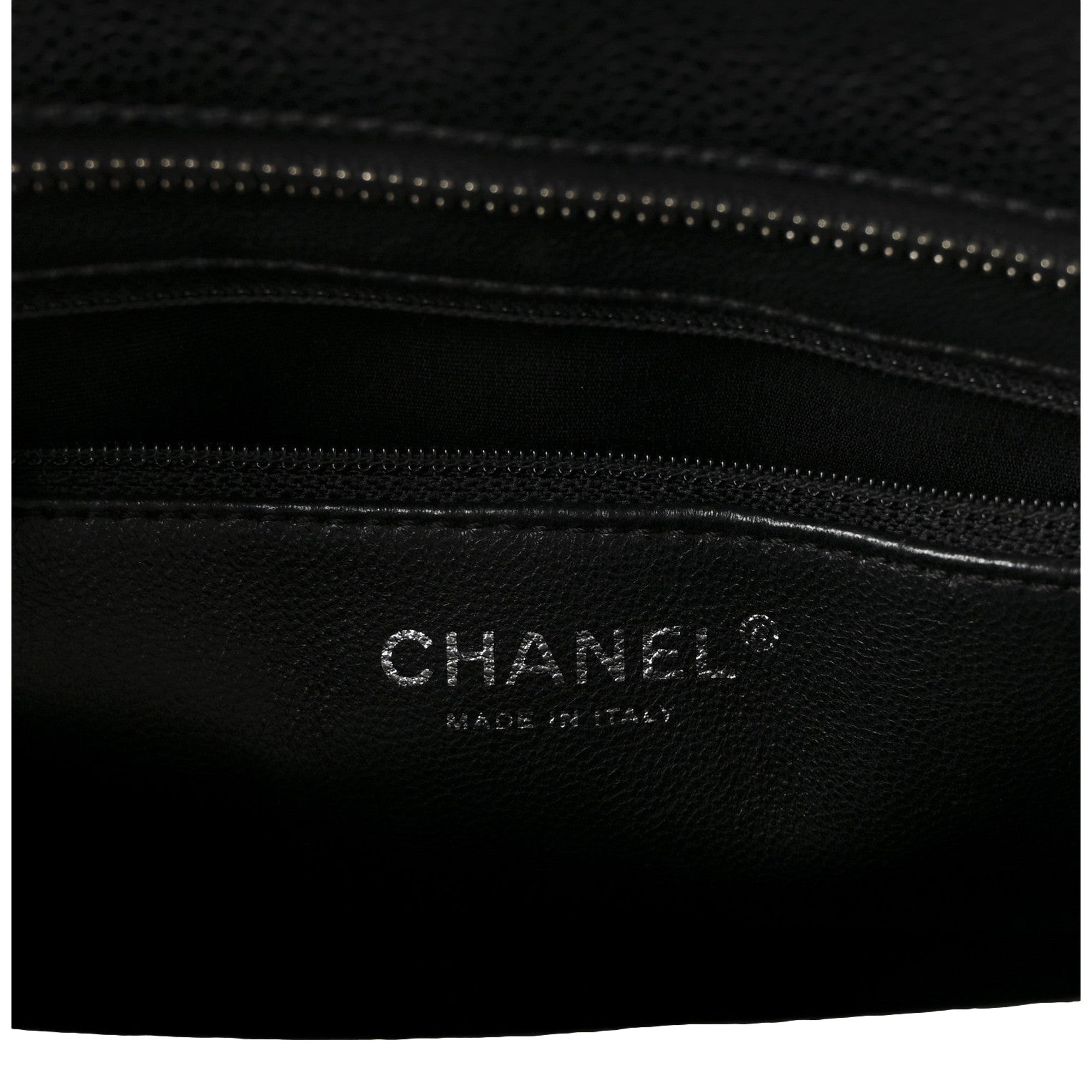 Chanel Caviar Quilted Leather Medallion Tote Black Handbag