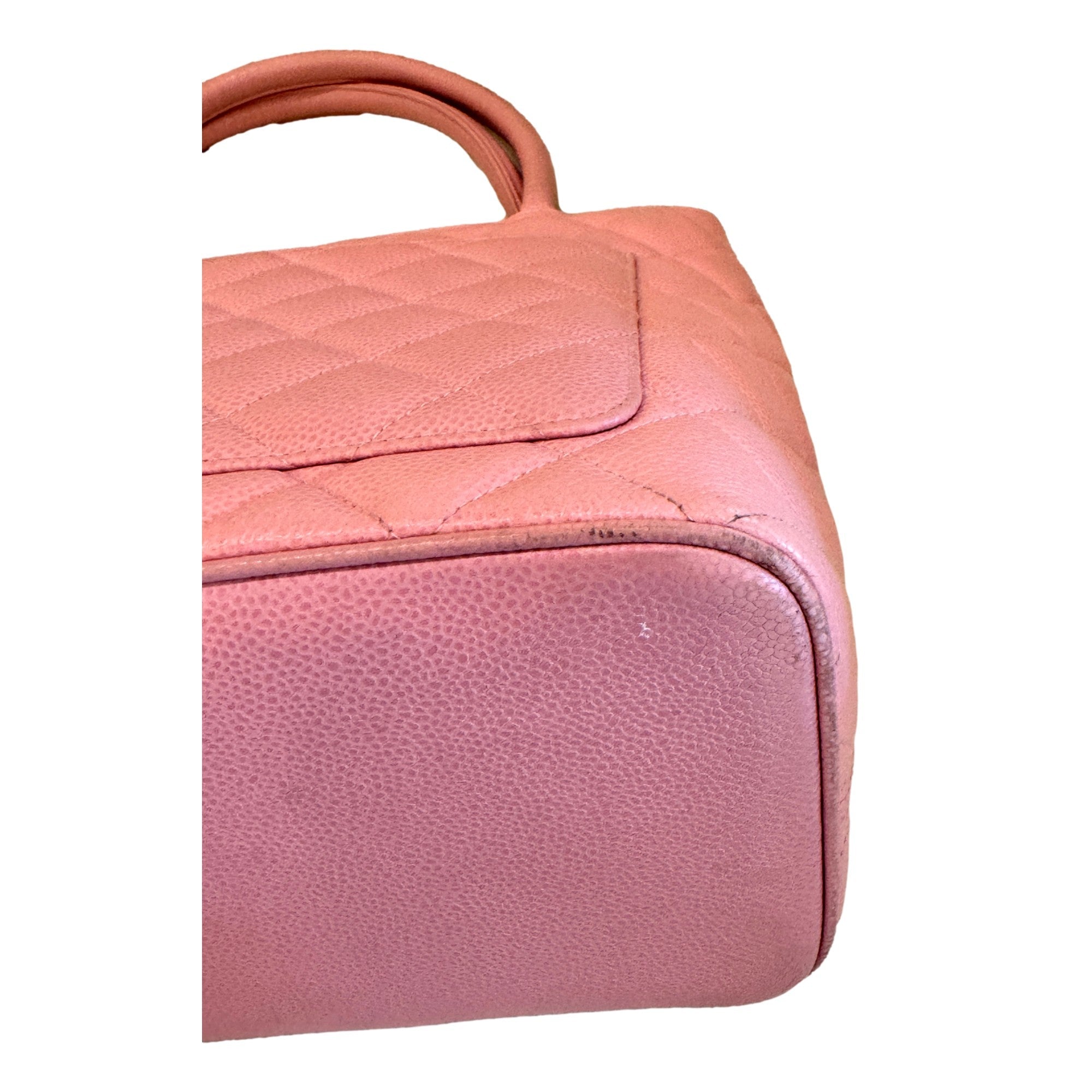 Chanel Caviar Quilted Leather Medallion Tote Pink available at Queen Bee of Beverly Hills