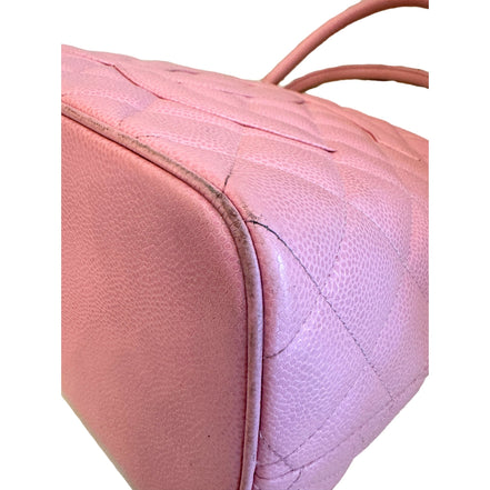 Chanel Caviar Quilted Leather Medallion Tote Pink available at Queen Bee of Beverly Hills