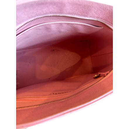 Chanel Caviar Quilted Leather Medallion Tote Pink available at Queen Bee of Beverly Hills
